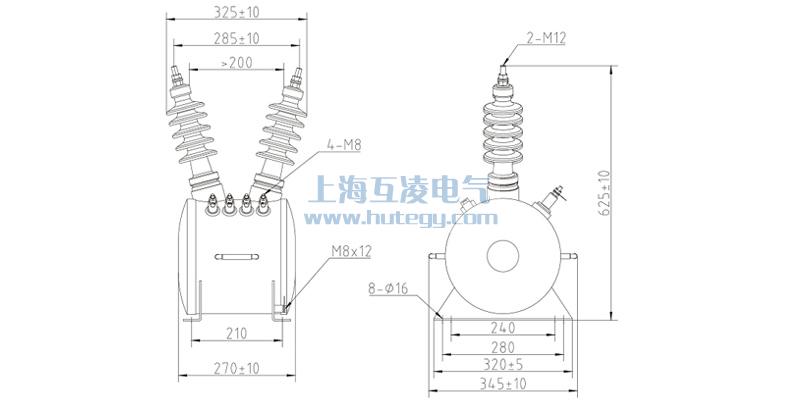 10kv油浸式放电线圈尺寸图FDE