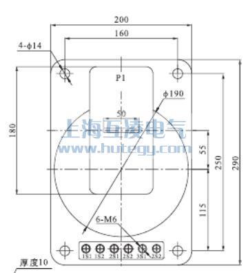 LFZB8-10B电流互感器仰视图