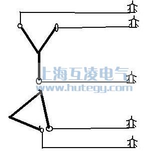 三相五柱式电压互感器结构图