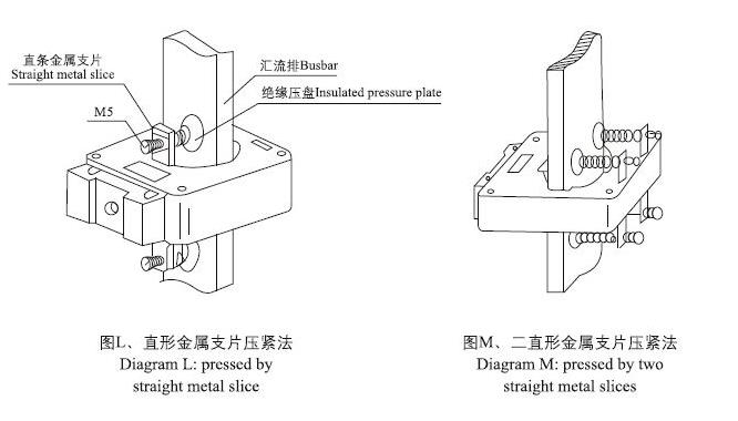 低压电流互感器铜牌安装示意图