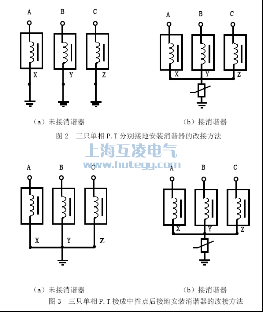 消谐器电压互感器怎么接线